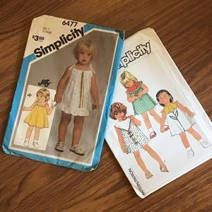 Toddler dress patterns. Vintage